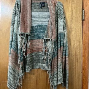 Boho Cardigan with Fringe Detail